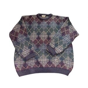 Vintage Cortina Italia Wool Blend Pullover Sweater Size XL Made In Italy